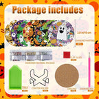 EWJRNSF 8 PCS Cute Ghost Diamond Art Coasters Kit - Image 2