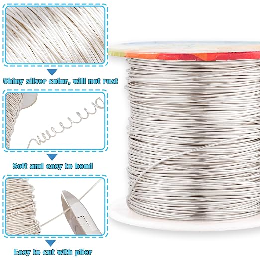 82 Feet Tarnish Resistant Copper Wires 20 Gauge Jewelry Craft Wires Beading Wire - Image 2