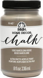 FolkArt, Barcelona Beige Assorted Home Décor 8 fl oz / 236 ml Acrylic Chalk by FolkArt