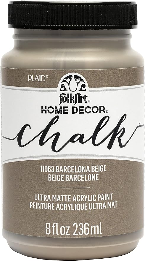 FolkArt, Barcelona Beige Assorted Home Décor 8 fl oz / 236 ml Acrylic Chalk by FolkArt