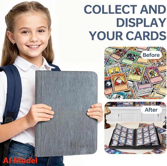 Card Binder 9 Pocket, Premium 540 Double Sided Pocket Collection Binder - Image 6