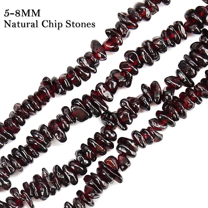 456 PCs Natural Chip Stone Beads, 5-8mm Irregular Multicolor Gemstones Loose - Image 3
