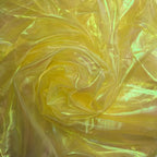 Yellow Iridescent Organza Fabric - Image 8