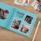 potricher 7 x 7 Inch DIY Scrapbook Album 40 Pages Hardcover Kraft Paper Scrap - Image 3