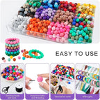 160Pcs Silicone Beads 12mm Mix Color, Bulk Silicone Beads 12mm - Image 4