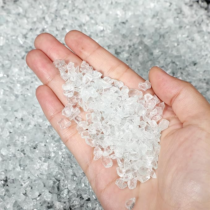 1.5 lb Glass Gravel Stone 3-6 mm Glitter Gravel Stone Luster Reflective - Image 4