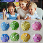 30PCS Natural Scallop Shells 2.3''-3'' White Sea Shells - Image 5