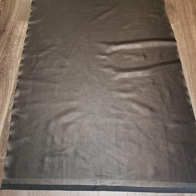 NAT Leathers | Black Soft Faux Vegan Leather PU | 1 Yard Cut by the Yard | - Image 3