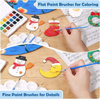 Small Paint Brushes Bulk, Anezus 100 Pcs Flat and Round Pointed Brushes Craft - Image 4