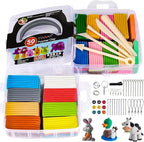 CiaraQ 50-Color Polymer Clay Oven Bake Modeling Kit | 5 sculpting tools - Image 2