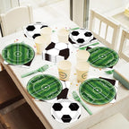 Qyeahkj 100 Pcs Soccer Party Plates and Napkins Set, Sports Birthday Party - Image 5