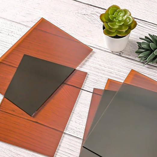 Lesnlok Brown Acrylic Sheets 1/8 inch Thick 3mm 2 Pack 12 x 16 Clear Plexiglass - Image 5