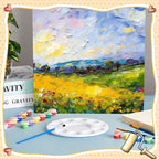 Barydat 1 Pack Wood Canvas Board 10 x 10 Inch Unfinished Wood Canvas Wooden - Image 4