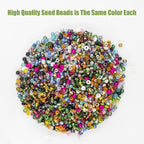 Ybxjges 24000Pcs 2mm Glass Seed Beads Kit, - Image 4