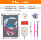 Offito Bear Diamond Art Kits for Adults, Forest Polar Bear Diamond Painting - Image 5