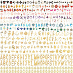 Flasoo 404Pcs Gold Charms for Jewelry Making, Keychains and Crafts by Flasoo