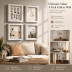 4 Pack 8x10Shadow Box Frame Set, Deep Wood Display Case - Image 6