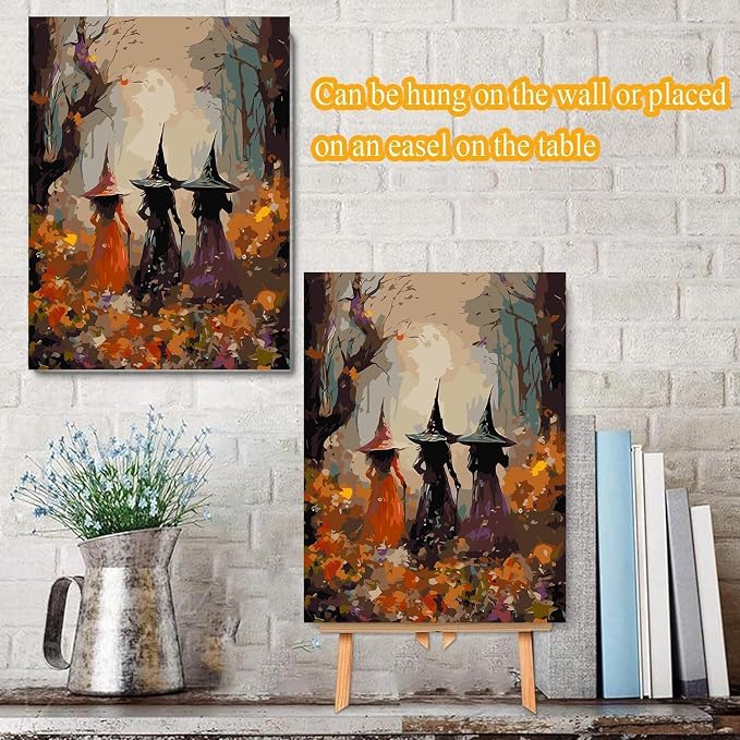 Halloween Framed Paint by Numbers Kits - Image 3