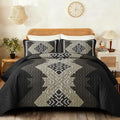 Dintszyayue Boho Quilt Set King Size, 3 Pieces Texture Southwestern Bedding Set by Dintszyayue