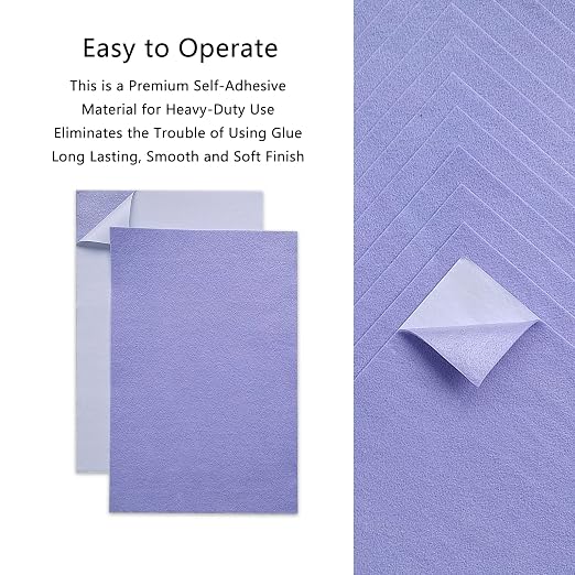 Jtnohx Self Adhesive Felt Sheets, 12 Pieces Felt Fabric - Image 3