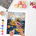 Lxmsja Bee Stained Glass Paint by Numbers Kit - Image 2