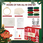 yuegool 6PCS Christmas Punch Needle Coasters Kit, Easy DIY Punch Needle - Image 2