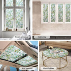 Ranzdn Window Privacy Film, Stained Glass, Static Cling, 35.4" x 157.4" | No - Image 5