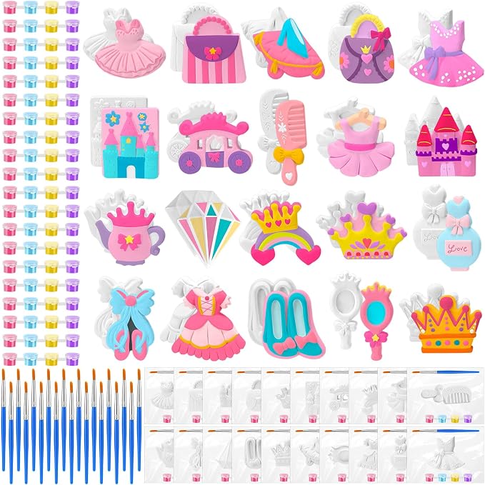 JellyArch 20 Set Princess DIY Painting Kit Ceramic to Paint Your Own Princess by JellyArch