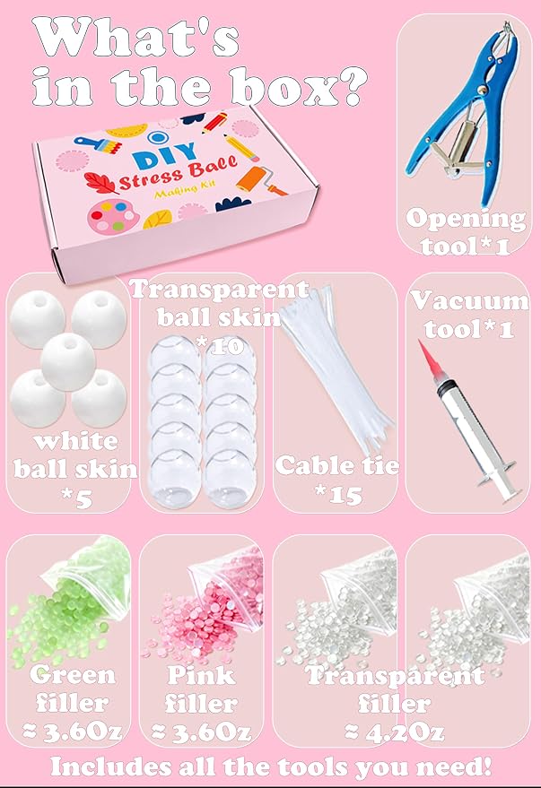 TXGSDXS DIY Squishy Making Kit – Create Your Own Squishy Stress Balls - Image 4