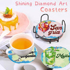 Benjenes 8PCS Diamond Art Coasters Kit - Image 6
