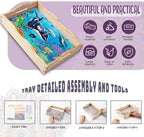 EWJRNSF Diamond Art Kits for Adults Wooden Serving Trays - Image 3