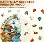 Sunflowers Puzzles Lighthouse Cottage Ocean Walkway Puzzle Adults Gifts - Image 3