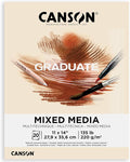 Canson Graduate Natural Mixed Media Pad, 11x14 inch, 20 Sheets | Artist Paper by Unknown