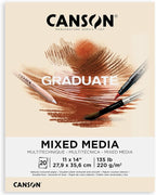 Canson Graduate Natural Mixed Media Pad, 11x14 inch, 20 Sheets | Artist Paper by Unknown