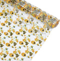 Bee Printed TPU Jelly Faux Leather Fabric, 11.8 x 47.2 Inch Clear TPU Vinyl by letsinstyle