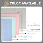 iMAT Flip Cutting Mat Note A2, Double-Sided, Light Blue | Inch grid front - Image 3