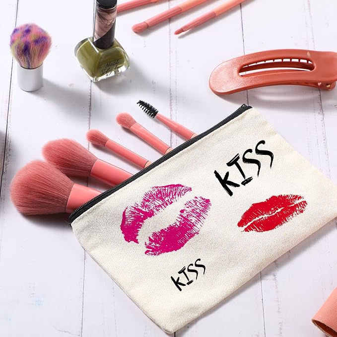 Reginary 80 Pack Canvas Zipper Makeup Bags Bulk Pencil Pouches Blank DIY Craft - Image 5