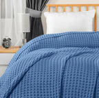 Utopia Bedding 100% Cotton Waffle Weave Blanket King Size - Image 6