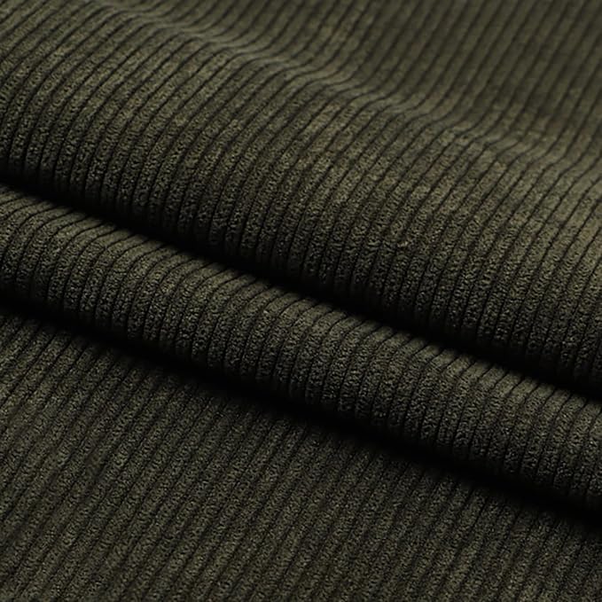 Corduroy Fabric Solid Plain Thick DIY Sewing Crafts Materials Stretch Corduroy by Mintao