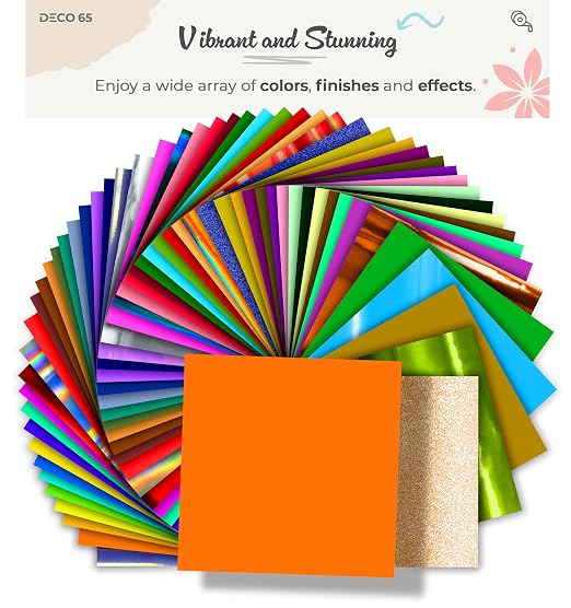 VViViD DECO65 Matte Pastel Light Orange Permanent Adhesive Craft Vinyl - Image 5