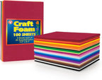 Hygloss Colorful Craft Foam Sheets by HyglossProductsInc