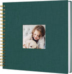 10 x 10 Inch Scrapbook Photo Album, Hardcover Kraft White Pages Arch Window by Sprsthai