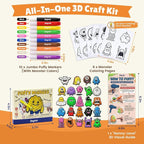 JoyCat Puffy Velvet Markers for Kids, 10-Color Heat-Activated Puffy Paint - Image 5