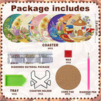 8-Pack Diamond Art Coaster Kit - Image 6
