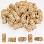 20 Pack Straight Wine Corks, #8 Soft Wood Cork Stoppers, Leakproof Bottle Corks by Unknown