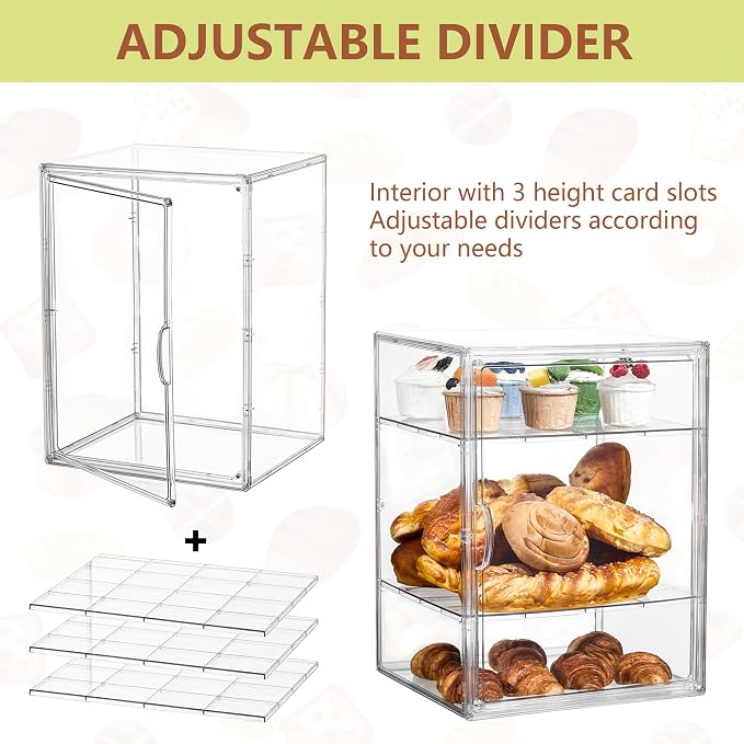 SANKEU Pastry Display Case, Bread Box - Image 3