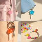 KJML DIY Cute Keychain Charms Bulk 30pcs Pendant Bracelet Charms - Image 3