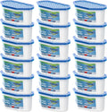 Moisture Absorbers, 18 Pack, Compact Dehumidifier for Closet, Efficient Humidity Absorber Boxes, Moisture Absorber for Closet, Odor Eliminator with Fragrance Free, Blue, 6.4oz, 300ml