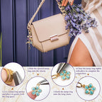 HOMAR 348Pcs DIY Keychain Making Bag Charm Jewelry Chain Making 70 Flower - Image 3