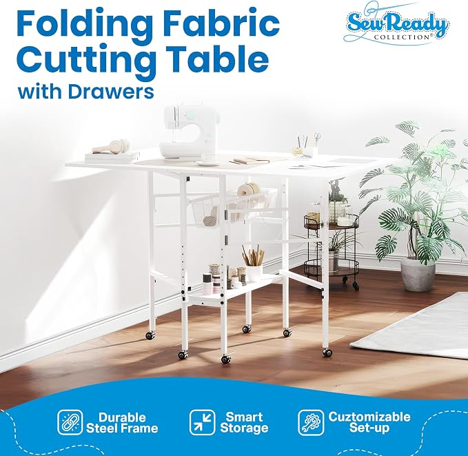 Sew Ready Folding Sewing Craft Table - Image 2